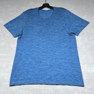 Lululemon Shirt Mens L Blue Metal Vent Short Sleeve Running Hiking T Shirt 1146
